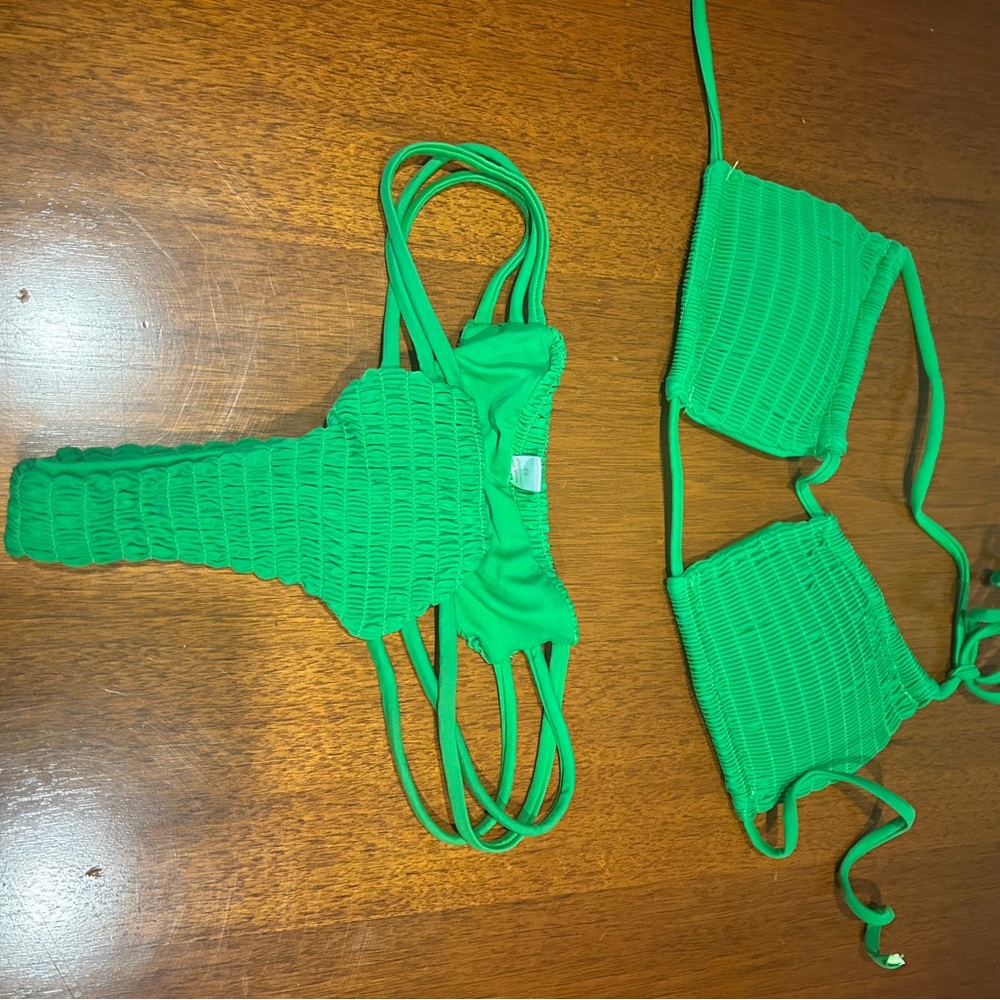 Vibrant Green Bikini Set